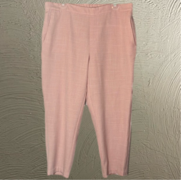 Pants - Old Navy Women’s Pink Pullup Ankle Dress Pants Size 14